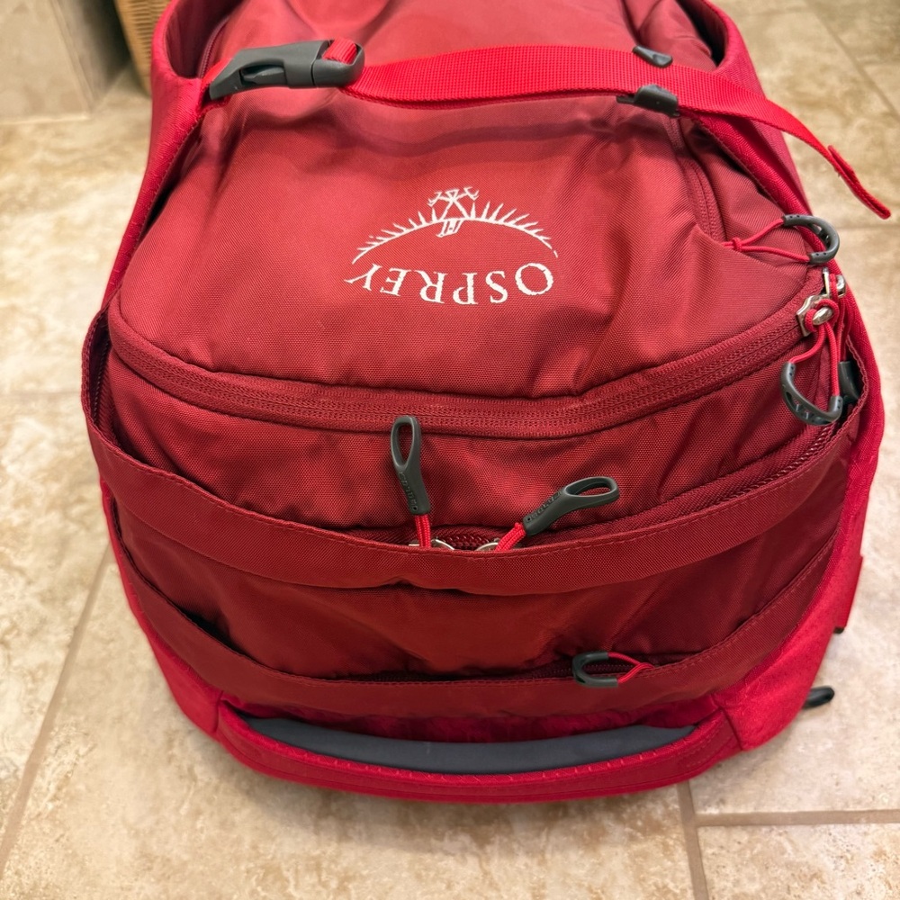 Set of OSPREY Porter 46 Travel Backpack (Diablo Red) & Bago 60L Foldable Duffle - Picture 8 of 15